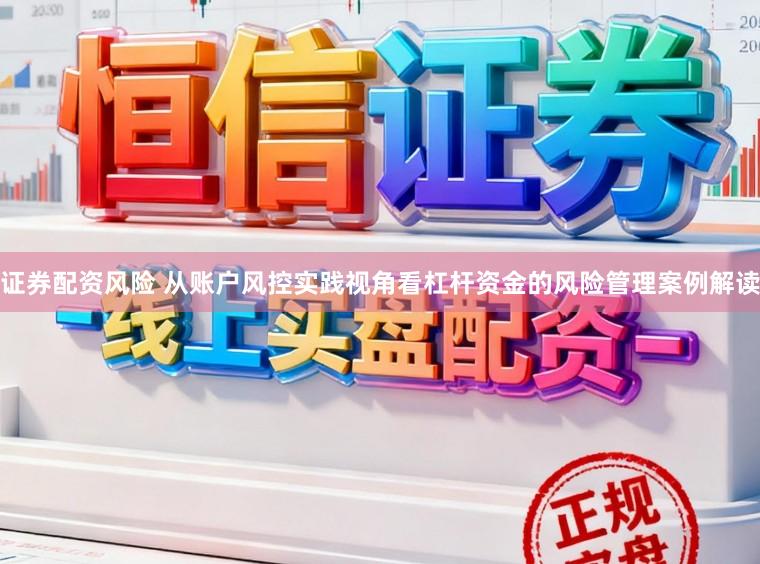 證券配資風(fēng)險(xiǎn) 從賬戶風(fēng)控實(shí)踐視角看杠桿資金的風(fēng)險(xiǎn)管理案例解讀